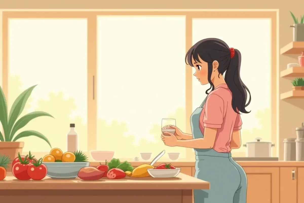 Common questions about the low-carb diet to lose weight - Studio Ghibli anime illustration