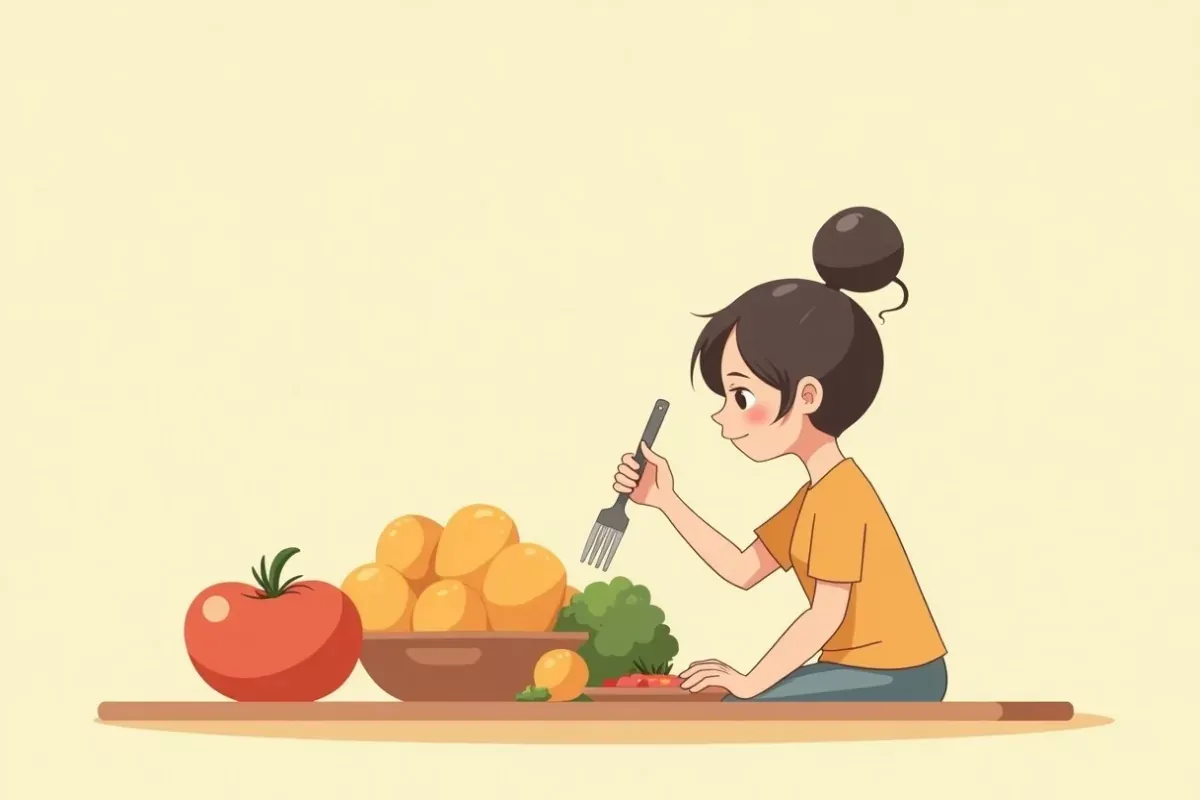 How to follow the low-carb diet to lose weight - Studio Ghibli anime illustration