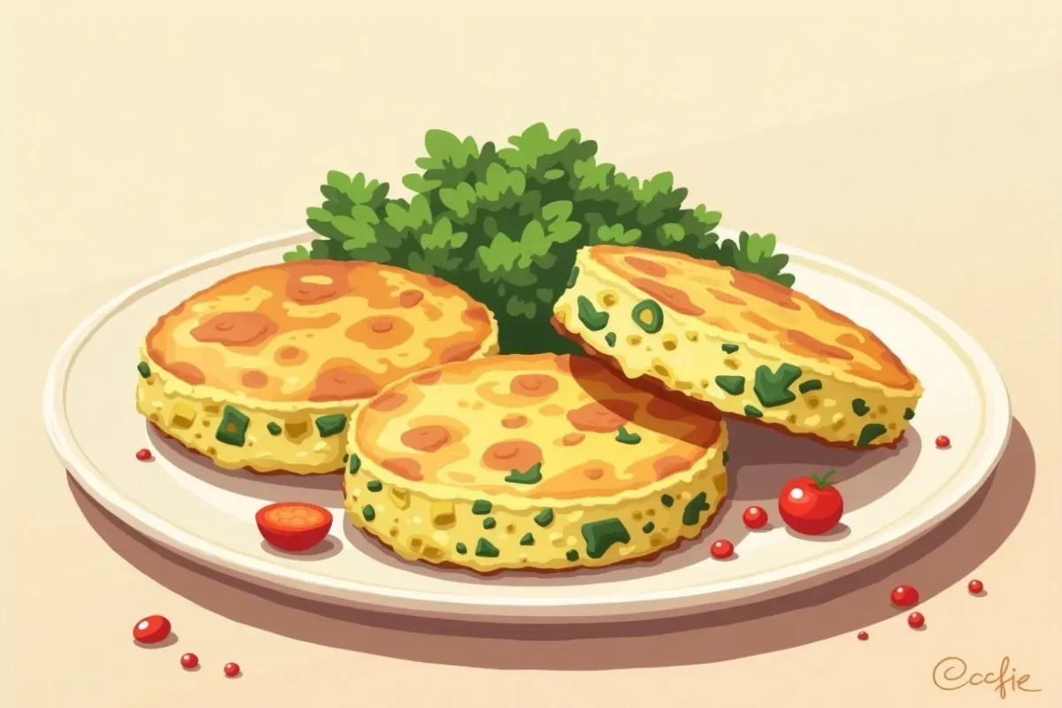 Courgette Frittatas - Studio Ghibli anime illustration