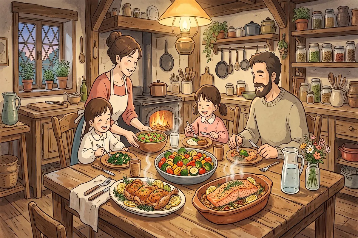 keto chicken parmesan low carb dinner recipe anime illustration