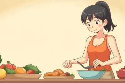 10 Healthy Dinner Ideas for Your Weekly Weight Loss Meal Plan - Studio Ghibli anime illustration