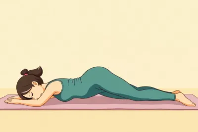 10 Beginner Pilates Exercises to Tone Your Body at Home - Studio Ghibli anime illustration