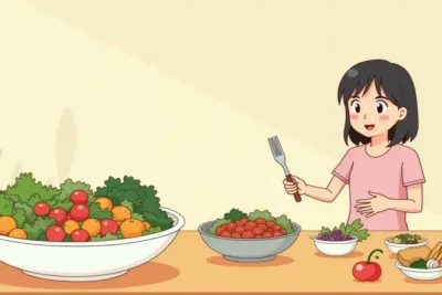 10 Weight Loss Salad Recipes That Are Actually Satisfying - Studio Ghibli anime illustration
