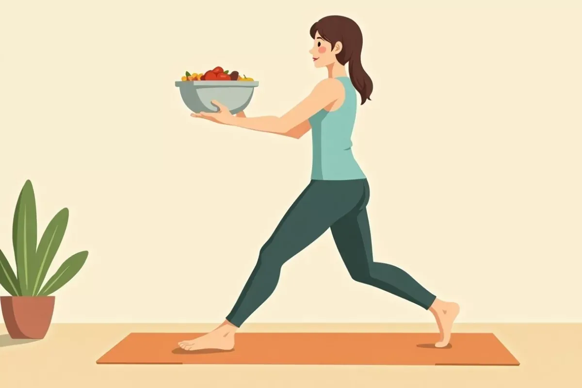 Workout 6: Somatic Leg Lifts - Studio Ghibli anime illustration
