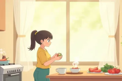 Intermittent Fasting for Weight Loss: Complete Beginner Guide - Studio Ghibli anime illustration