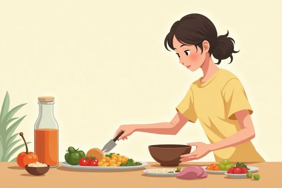 The Science Behind Intermittent Fasting and Weight Loss - Studio Ghibli anime illustration