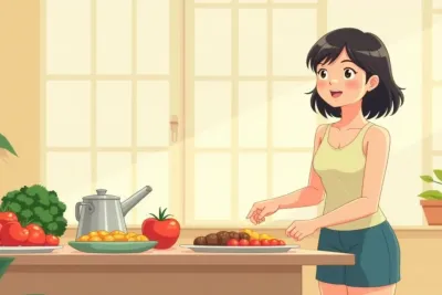 Met Flex Diet: 10 Steps to Achieve Metabolic Flexibility - Studio Ghibli anime illustration