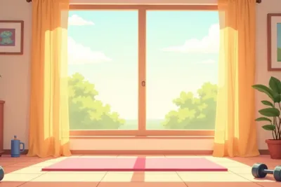 10 Chest Workouts at Home for a Stronger, More Defined Chest - Studio Ghibli anime illustration