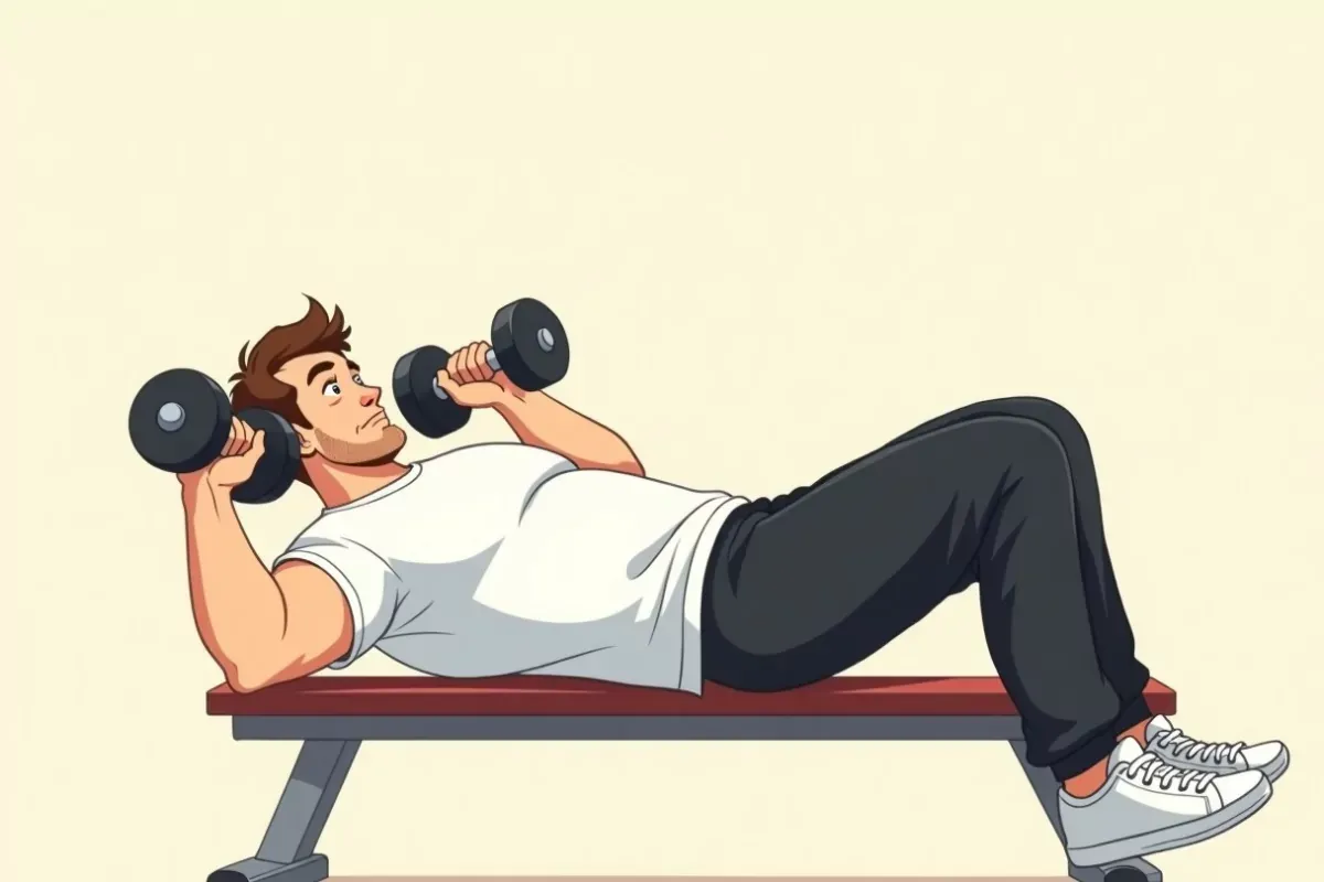 The 30 Workouts Chest Guide - Studio Ghibli anime illustration