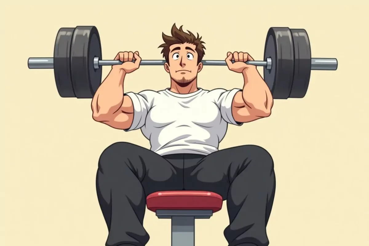 The 30 Workouts Chest Guide - Studio Ghibli anime illustration