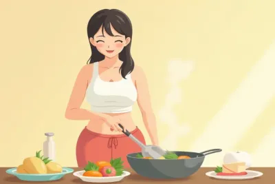 10 Glute Workouts to Grow Your Glutes in 7 Days (At Home) - Studio Ghibli anime illustration
