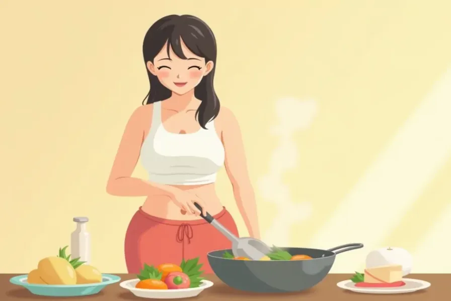 10 Glute Workouts to Grow Your Glutes in 7 Days (At Home) - Studio Ghibli anime illustration