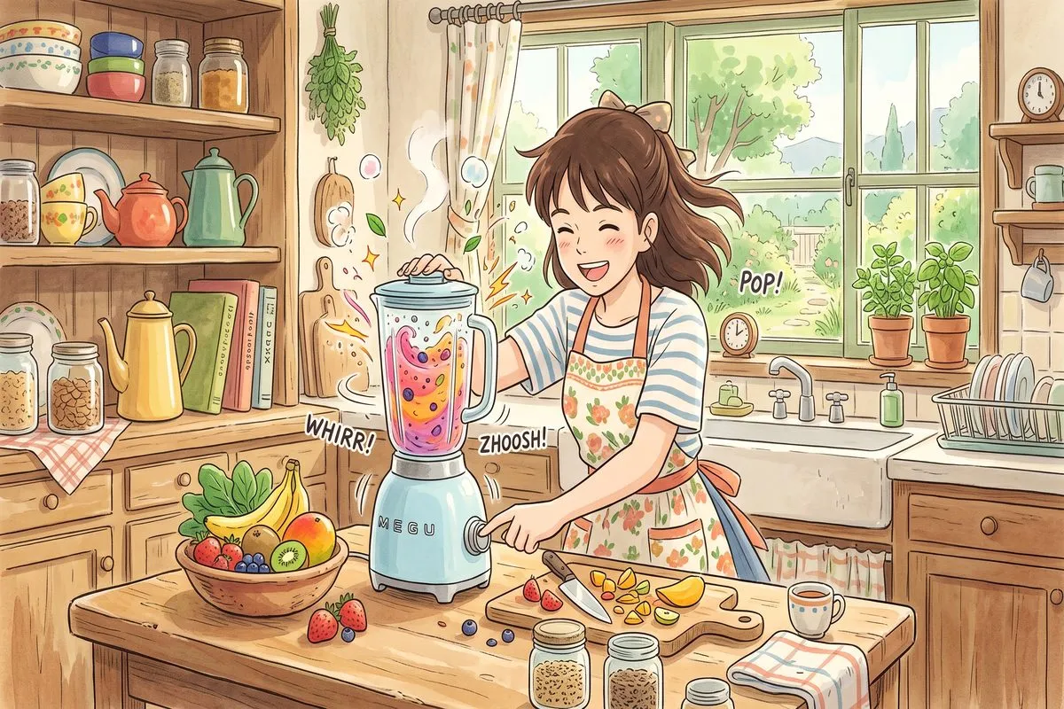 creating perfect weight loss protein shake anime illustration
