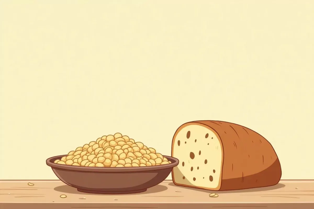 Step 2: Switch to whole grains - Studio Ghibli anime illustration