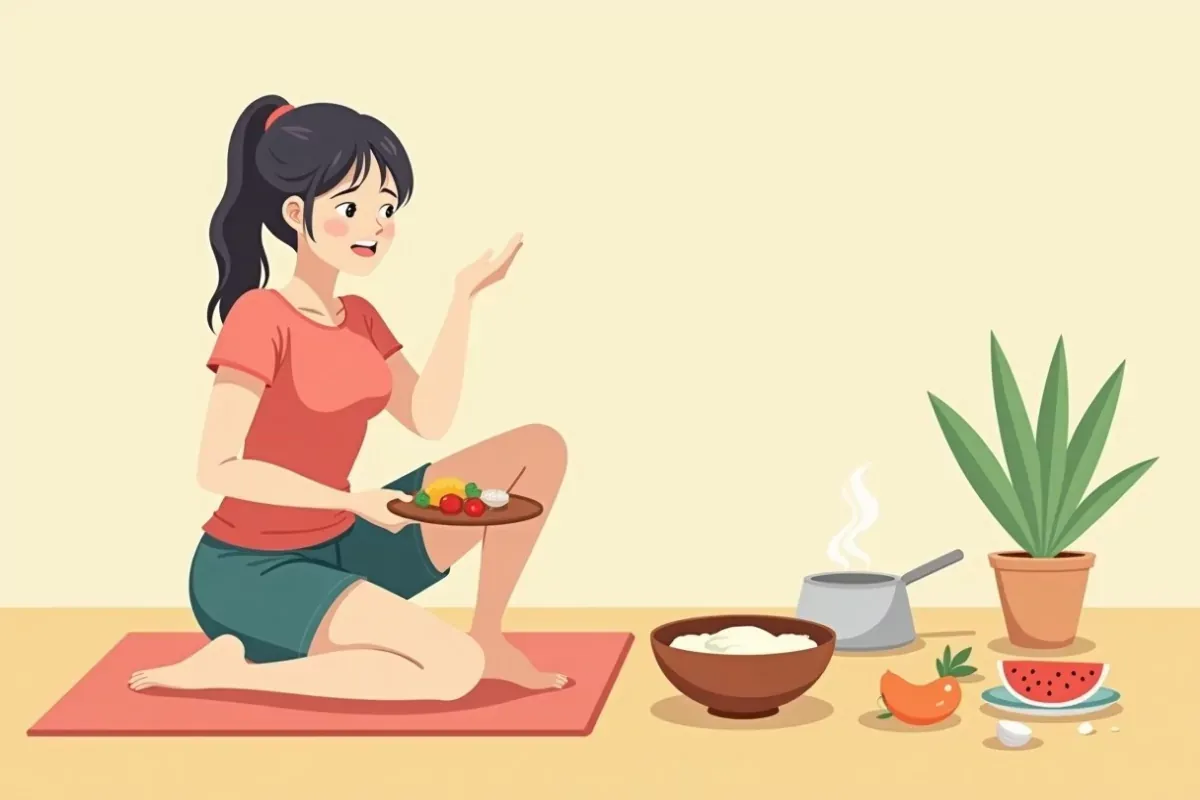 Exercise regularly - Studio Ghibli anime illustration