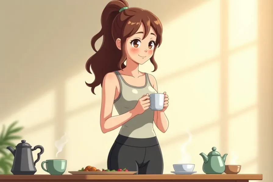 20 Herbal Tea Recipes for Weight Loss (With Proven Benefits) - Studio Ghibli anime illustration