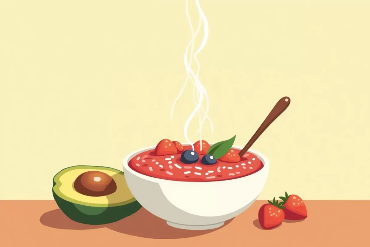 4. Smoothie Bowl - Studio Ghibli anime illustration