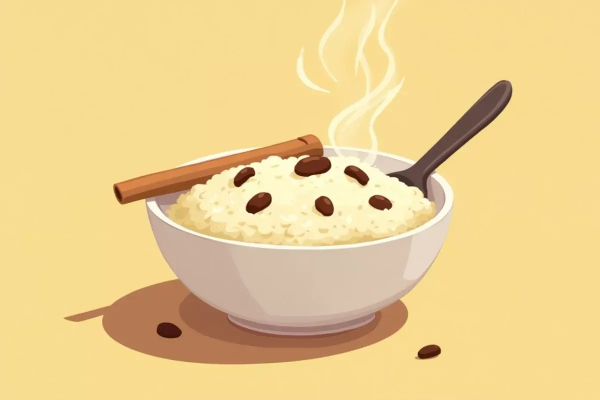 26. Breakfast Rice Pudding with Raisins and Cinnamon - Studio Ghibli anime illustration