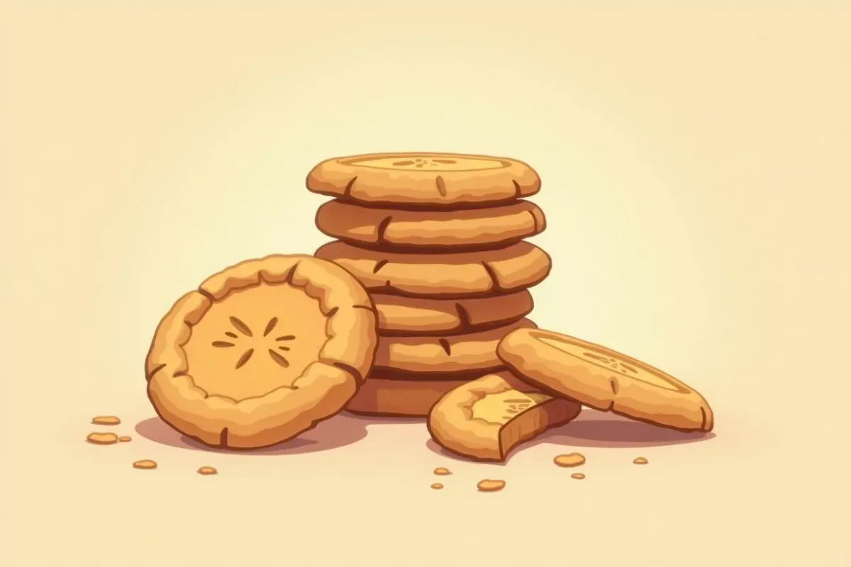 Keto peanut butter cookies - Studio Ghibli anime illustration