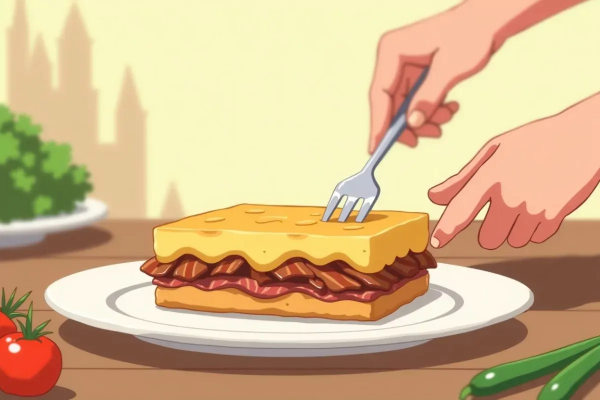 Keto bacon cheeseburger casserole - Studio Ghibli anime illustration