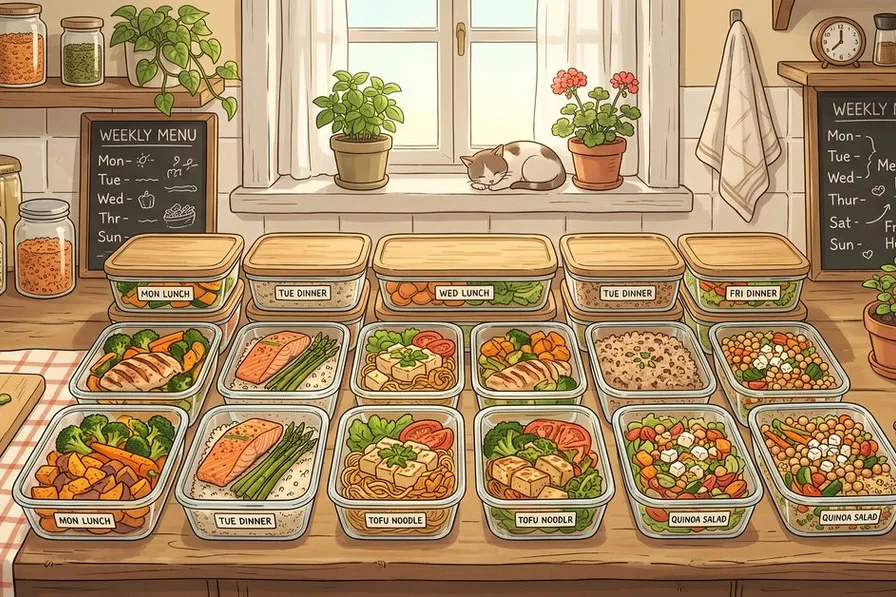 30 easy meal prep ideas for weight loss weekly guide anime illustration
