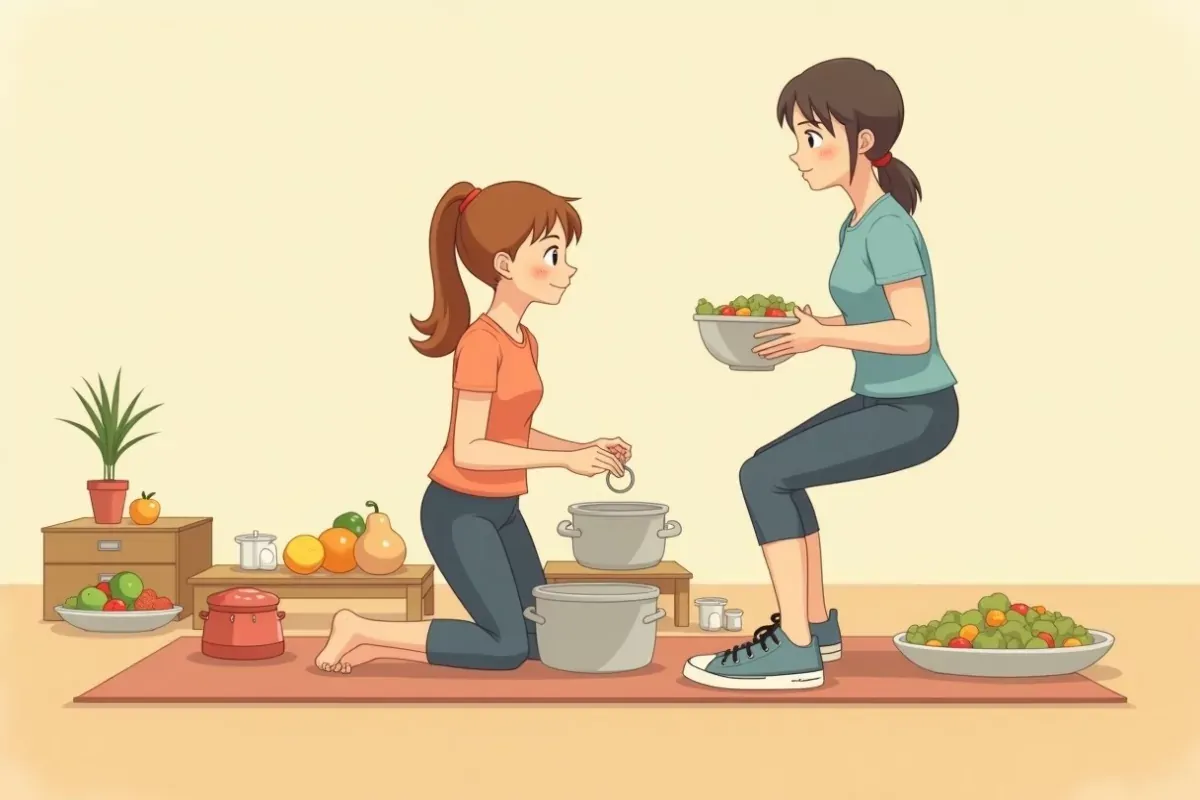 30 Free Step-by-Step Workout Plans in Detail - Studio Ghibli anime illustration