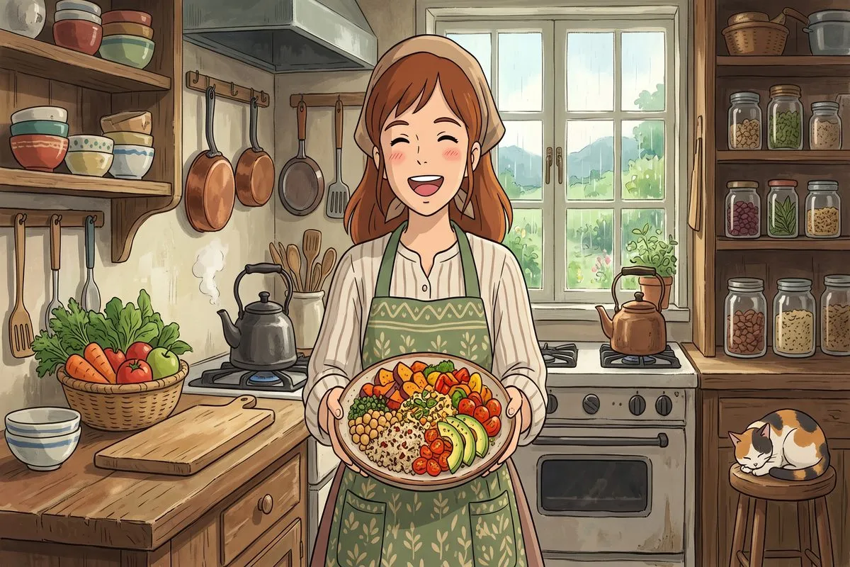 embrace gluten free weight loss journey conclusion anime illustration