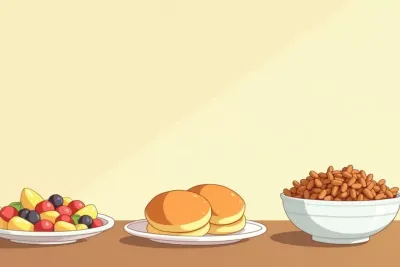 30 High-Protein Breakfast Recipes for Weight Loss - Studio Ghibli anime illustration