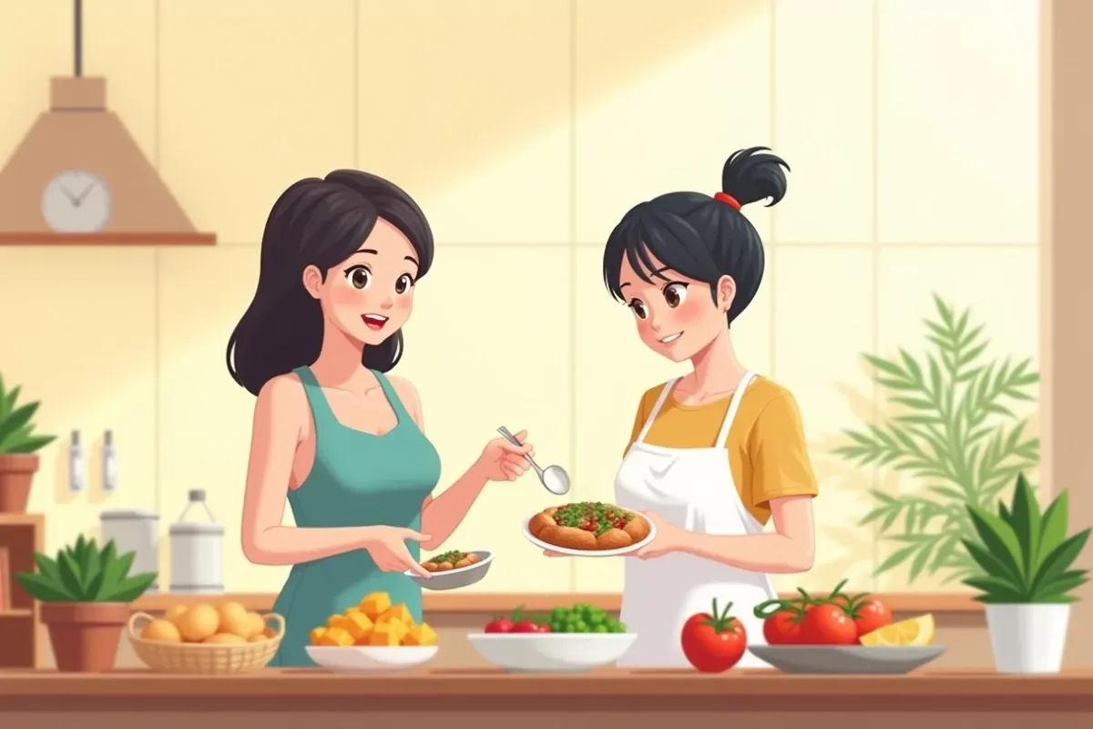 High Protein Dinner Recipes for Meal Prep - Studio Ghibli anime illustration
