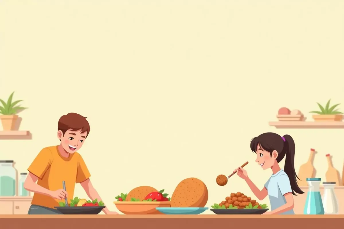 High Protein Snacks and Desserts - Studio Ghibli anime illustration