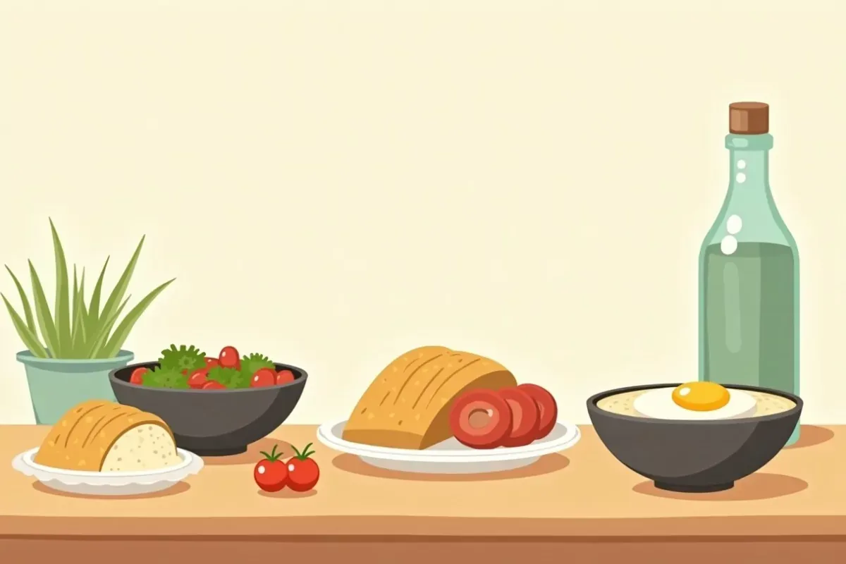 How to prepare 30-meal plan for weight loss and what recipes to follow - Studio Ghibli anime illustration