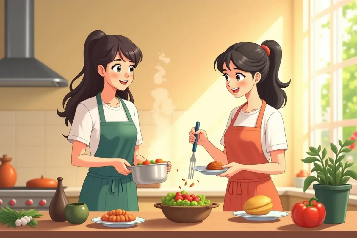 A Culinary Adventure Through Time: A Glimpse into the Valencian Diet - Studio Ghibli anime illustration