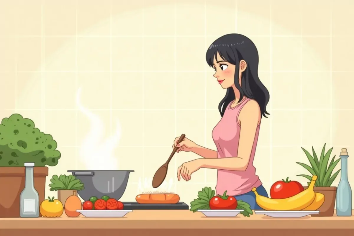 Dinner Recipes - Studio Ghibli anime illustration