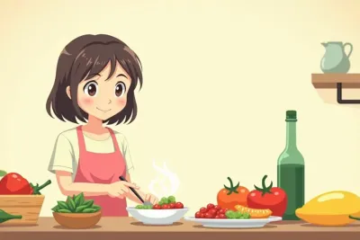 7 Science-Backed Health Benefits of the Mediterranean Diet - Studio Ghibli anime illustration