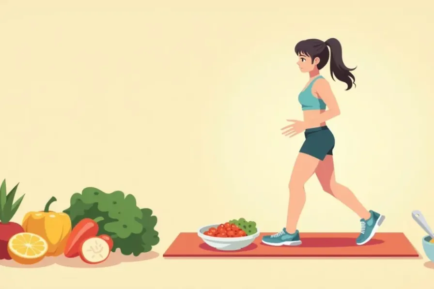 7 Best Cardio Exercises to Burn Belly Fat at Home - Studio Ghibli anime illustration