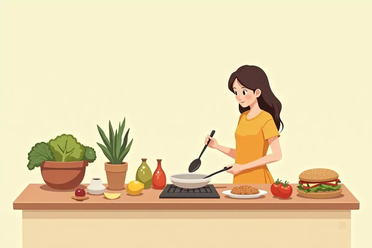What are the benefits and risks of the keto diet - Studio Ghibli anime illustration