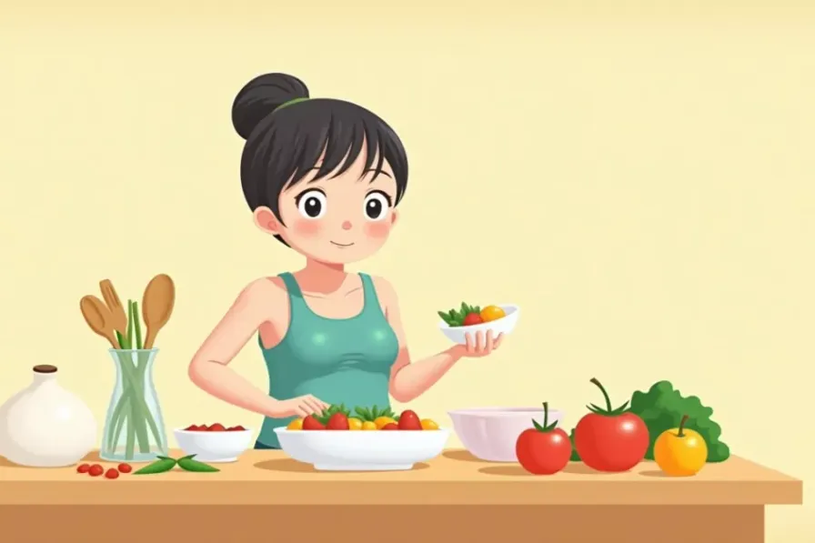 7 Low-Carb Diet Tips for Beginners Who Want to Lose Weight - Studio Ghibli anime illustration