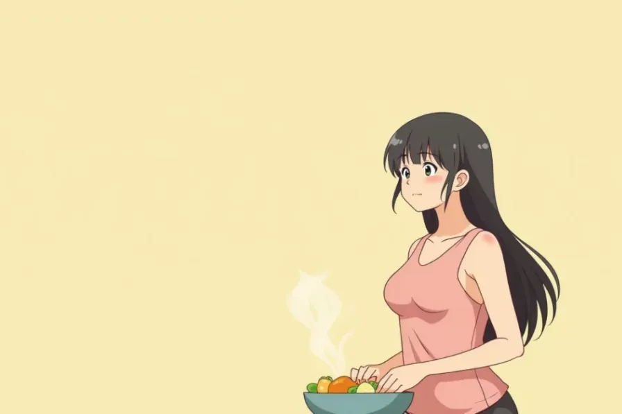 7 Psychology Secrets Behind Long-Term Weight Loss Success - Studio Ghibli anime illustration