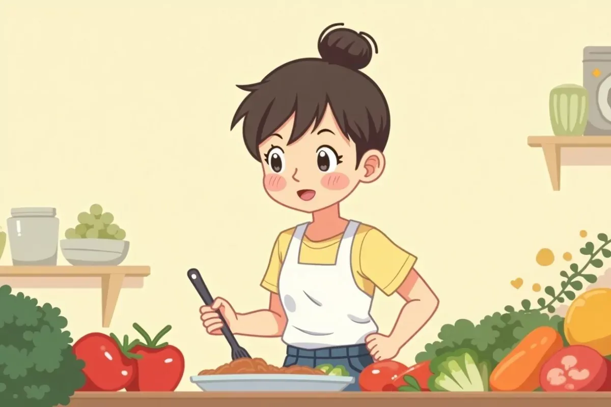 Psychology of weight loss success - Studio Ghibli anime illustration