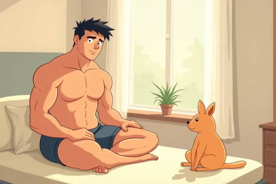 7 Science-Backed Secrets to Build Muscle Mass Fast - Studio Ghibli anime illustration
