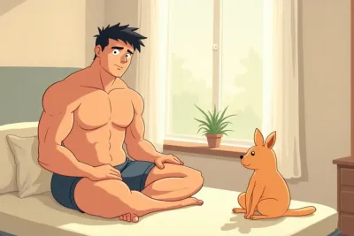 7 Science-Backed Secrets to Build Muscle Mass Fast - Studio Ghibli anime illustration