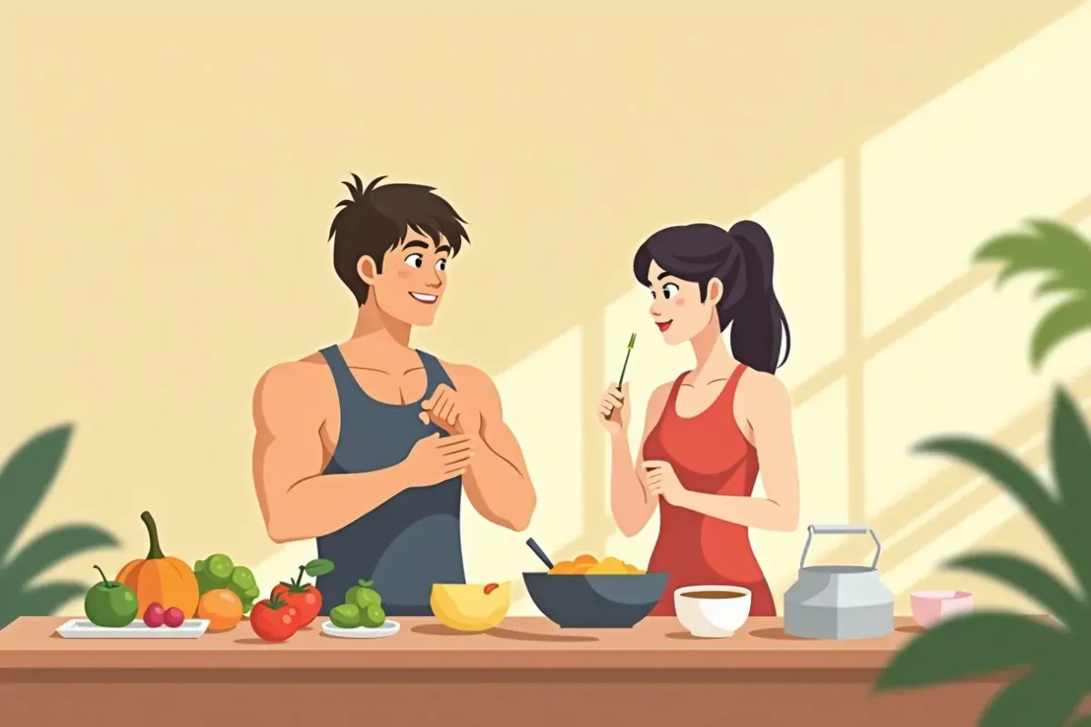 How to train for muscle growth and what exercises to do - Studio Ghibli anime illustration