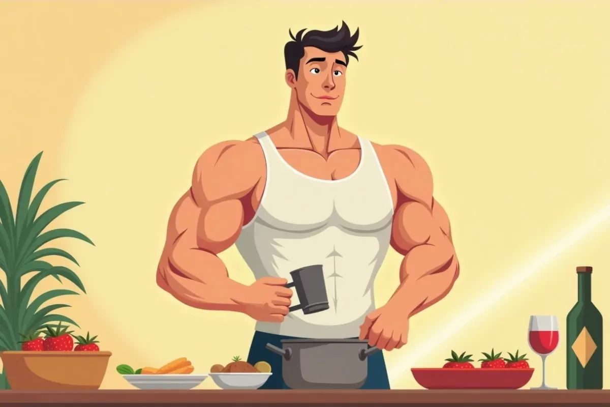 How I gained 20 pounds of muscle in 6 months - Studio Ghibli anime illustration