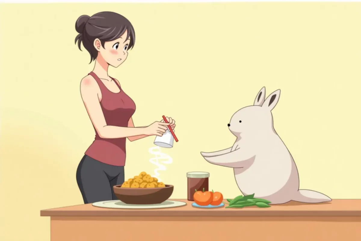 How to Optimize Your Protein Intake for Weight Loss - Studio Ghibli anime illustration