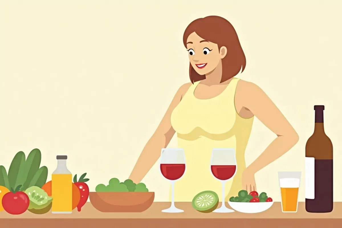 The Science Behind Alcohol and Weight Loss - Studio Ghibli anime illustration
