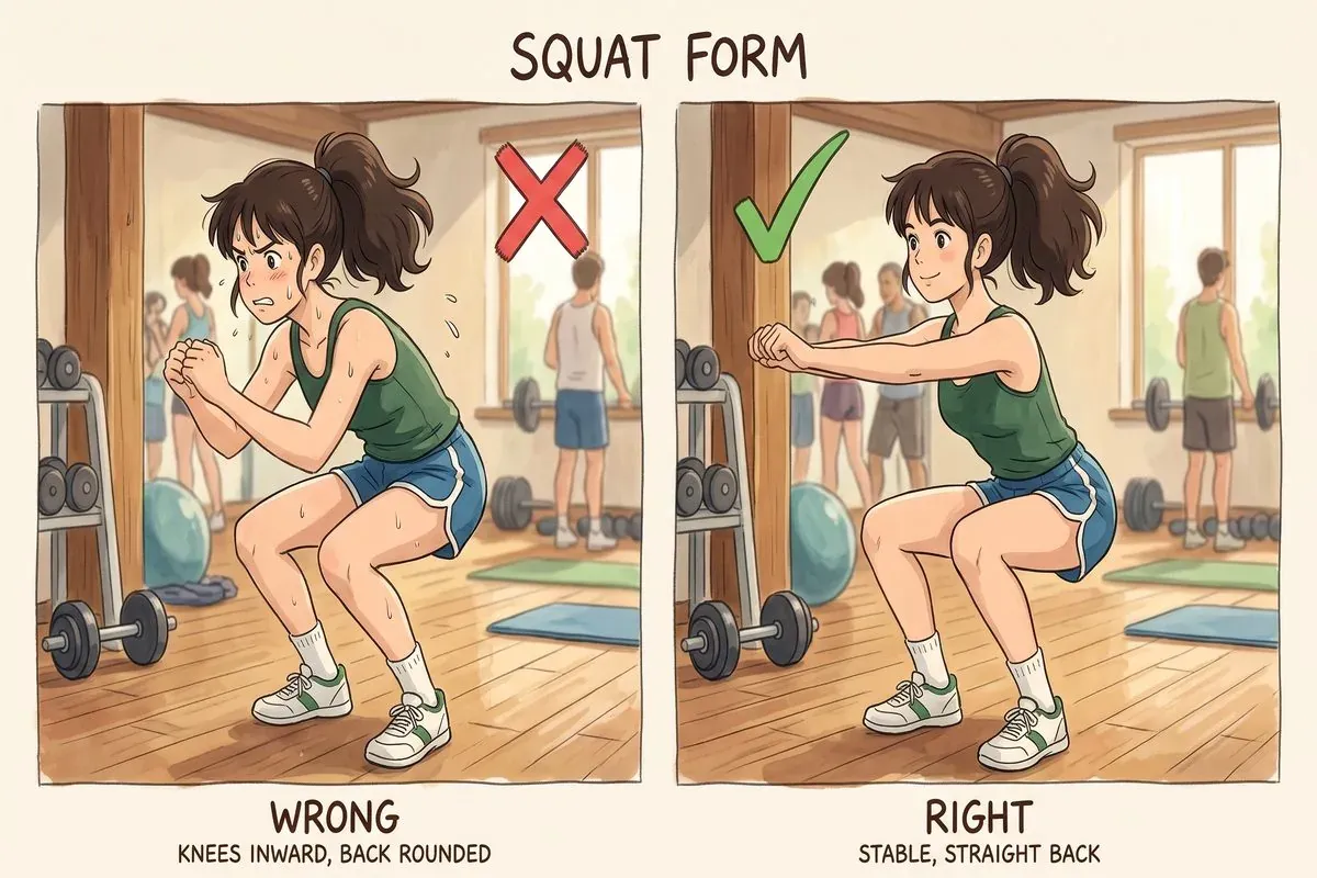 common compound lift mistakes to avoid - Studio Ghibli anime illustration