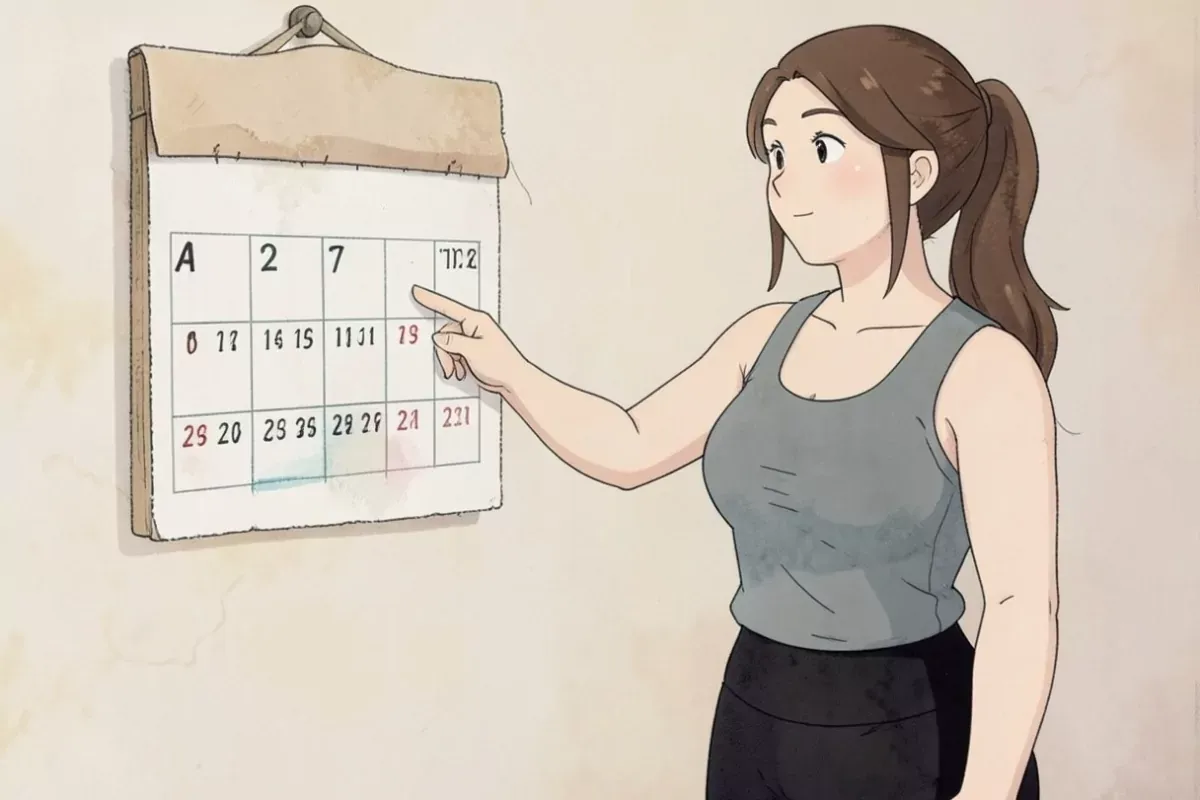 is holding a cup of green tea in one hand and standing confidently, calm satisfied expression, bright indoor gym - Studio Ghibli anime illustration