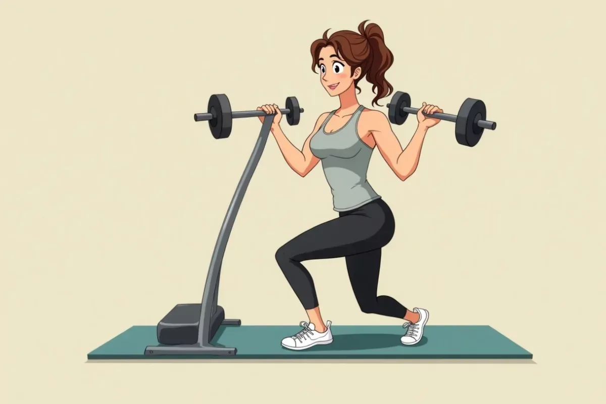 Gym Workouts for a Slim Waist - Studio Ghibli anime illustration