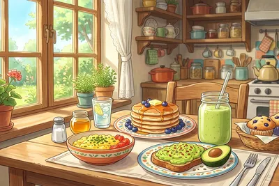 low carb breakfast recipes to start your day right anime illustration