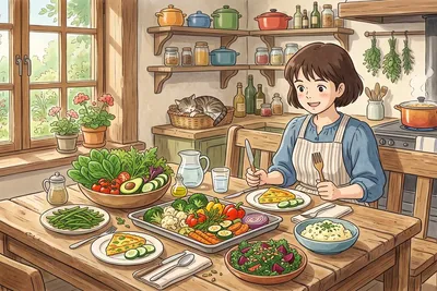 20 low carb vegetable recipes healthy eating easy anime illustration